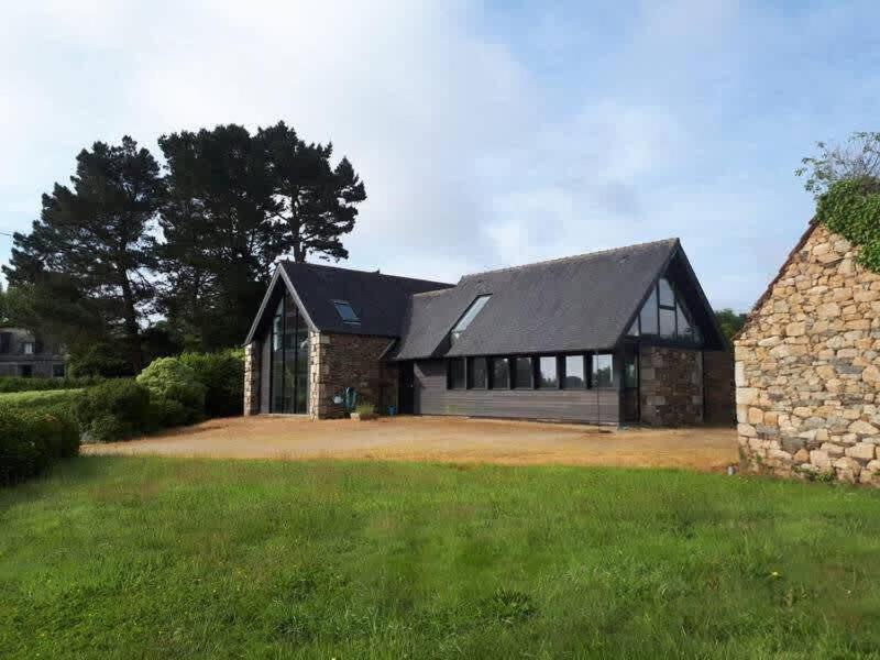 Large Farmhouse With Garden And Sea View For 8 People Locquenole Eksteriør billede